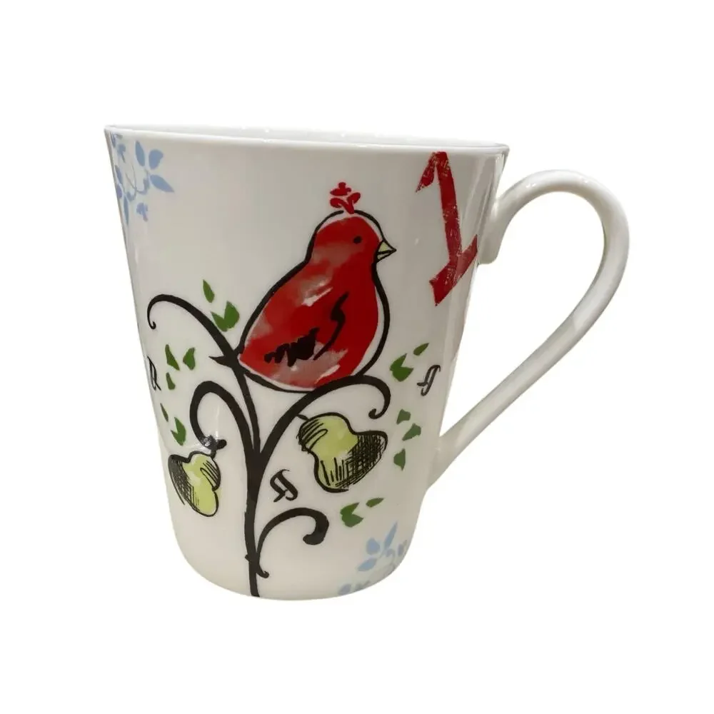 ONE Lenox Porcelain Mug - “12 Days of Christmas” (Days 1, 2, 3) Replacement Cup